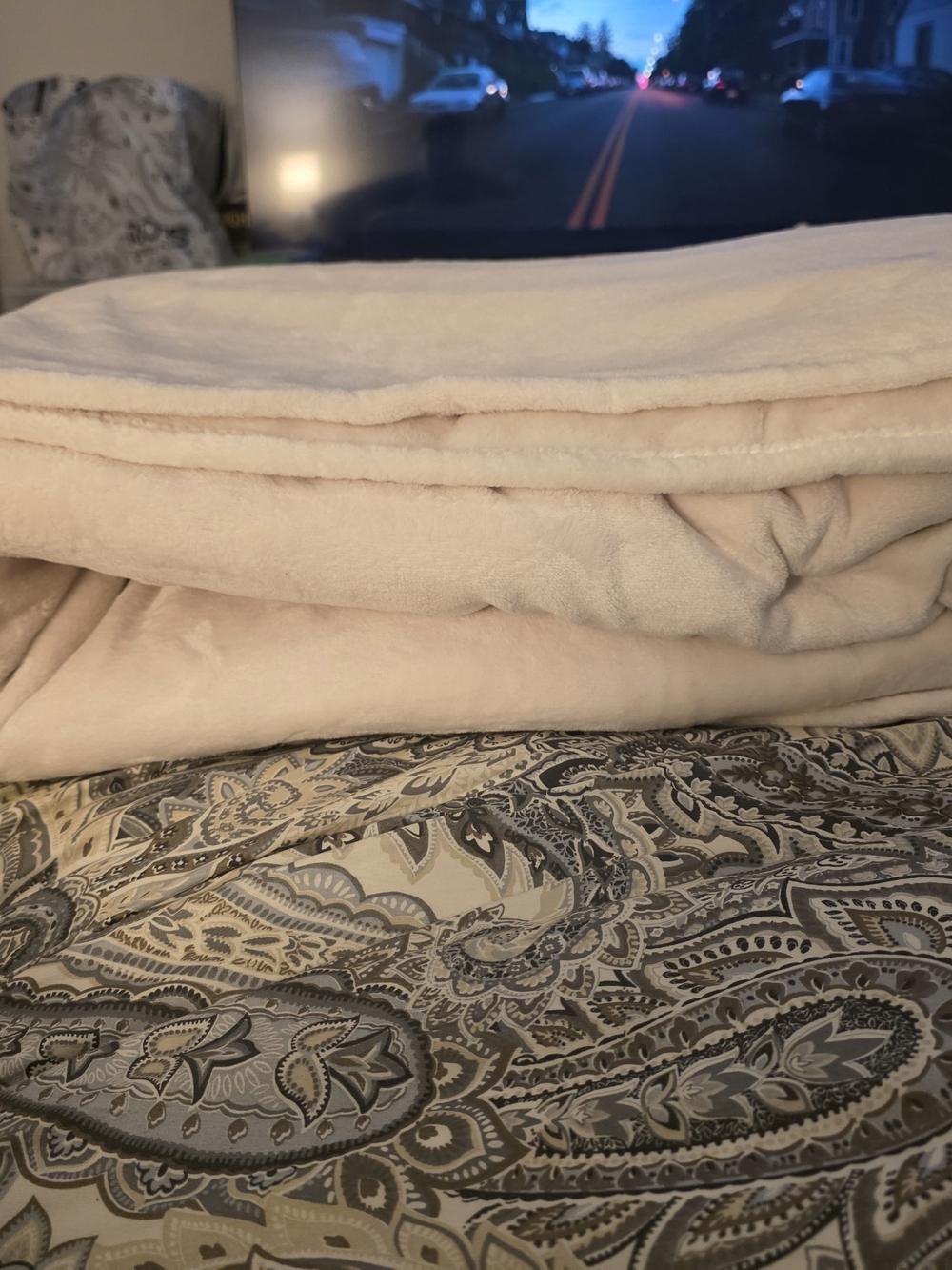 Calvin Klein Soft Blush Microfiber Throw Blanket